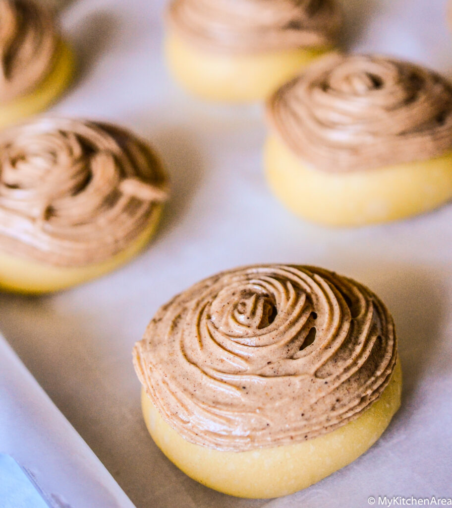 Mexican sourdough coffee bun before baking